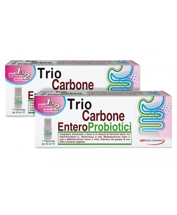 TRIOCARBONE ENTEROPROBIOTICI 7 FLACONCINI X 10 ML - Antica Farmacia Ferrari