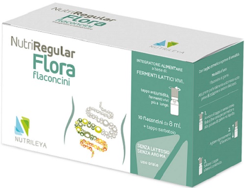 NUTRIREGULAR FLORA 10 FLACONCINI 8 ML - Antica Farmacia Ferrari