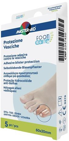 MASTER-AID FOOT CARE VESCICHE PROTEZIONE PER DITA 60X20 MM 5 PEZZI - Antica Farmacia Ferrari