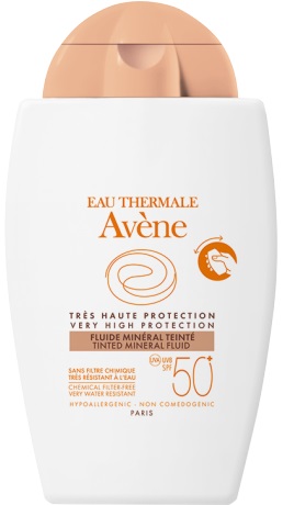 EAU THERMALE AVENE SOLARE FLUIDO MINERALE 50+ COLORATO 40 ML - Antica Farmacia Ferrari