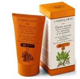 CREMA SOLARE CAROTA SESAMO KARITE SPF30 125 ML - Antica Farmacia Ferrari