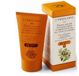 CREMA ACCELERATRICE D'ABBRONZATURA OLIO DI JOJOBA SPF15 125 ML - Antica Farmacia Ferrari