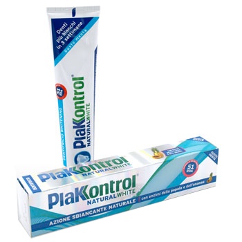 PLAKKONTROL NATURAL WHITE DENTIFRICIO 100 G - Antica Farmacia Ferrari
