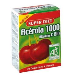 SUPERDIET ACEROLA 1000 VITAMINA C BIO 24 COMPRESSE - Antica Farmacia Ferrari
