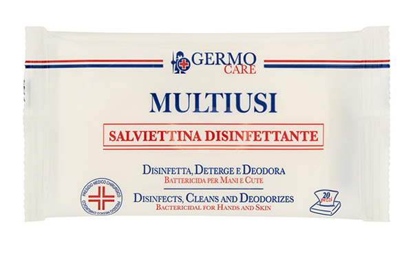 MULTIUSI SALVIETTINA DISINFETTANTE 20 PEZZI - Antica Farmacia Ferrari