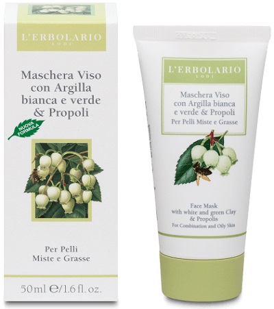 MASCHERA VISO ALL'ARGILLA E ALLA PROPOLI 50 ML - Antica Farmacia Ferrari