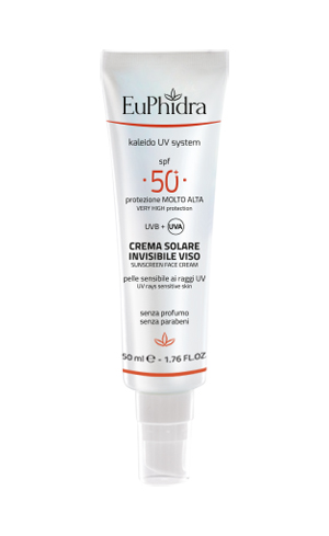 EUPHIDRA KALEIDO UV SYSTEM CREMA SOLARE VISO 50+ INVISIBLE - Antica Farmacia Ferrari