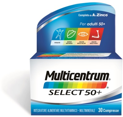 MULTICENTRUM SELECT 50+ 30 COMPRESSE - Antica Farmacia Ferrari