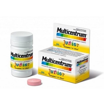 MULTICENTRUM JUNIOR 30 COMPRESSE - Antica Farmacia Ferrari