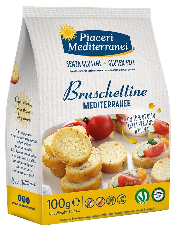PIACERI MEDITERRANEI BRUSCHETTINE 100 G - Antica Farmacia Ferrari