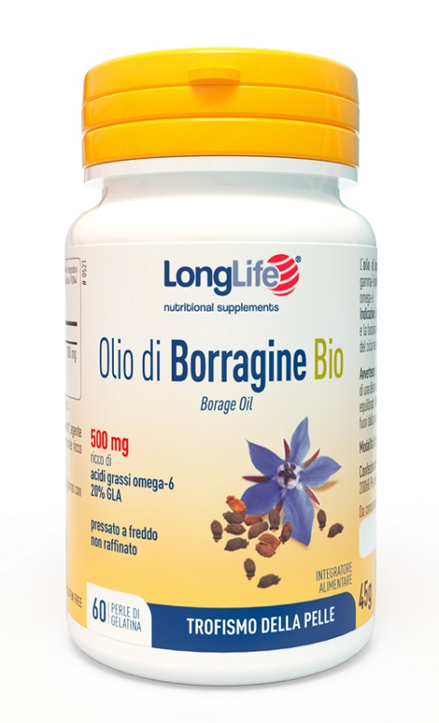 LONGLIFE OLIO BORRAGINE BIO 60 PERLE - Antica Farmacia Ferrari