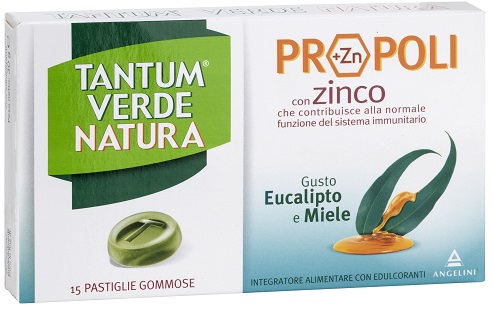 TANTUM VERDE NATURA PASTIGLIE GOMMOSE EUCALIPTO & MIELE 30 G - Antica Farmacia Ferrari