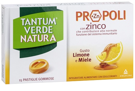 TANTUM VERDE NATURA PASTIGLIE GOMMOSE LIMONE & MIELE 30 G - Antica Farmacia Ferrari