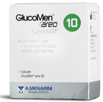 STRISCE GLUCOMEN AREO SENSOR PER ANALISI DEL GLUCOSIO 10 PEZZI - Antica Farmacia Ferrari
