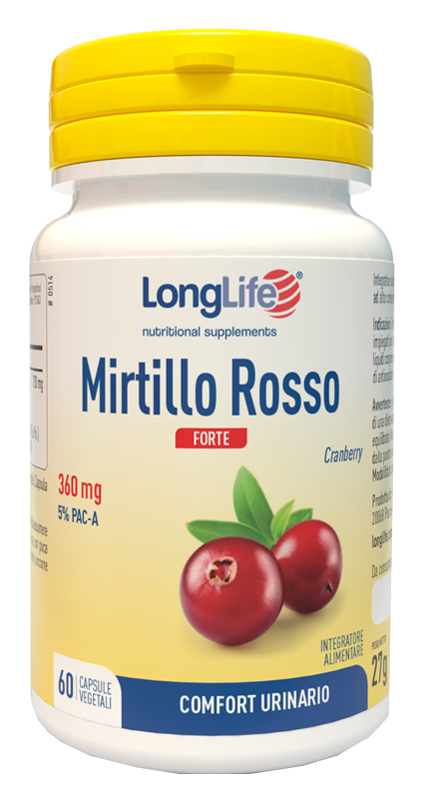 LONGLIFE MIRTILLO ROSSO FORTE 60 CAPSULE - Antica Farmacia Ferrari