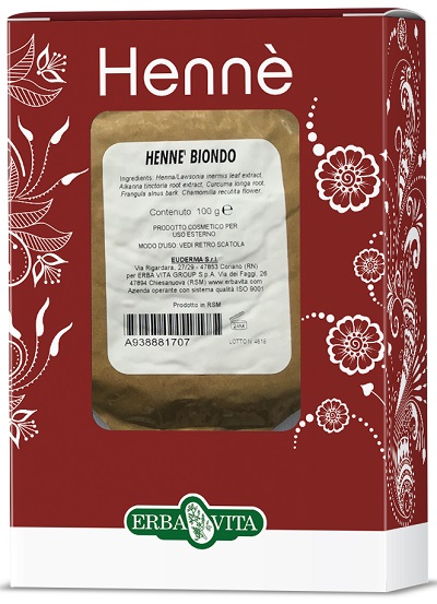 HENNE COLORANTE CAPELLI BIONDO 100 G - Antica Farmacia Ferrari
