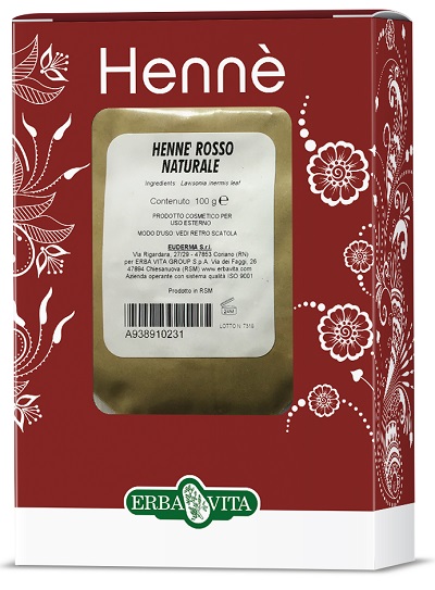 HENNE COLORANTE CAPELLI ROSSO NATURALE 100 G - Antica Farmacia Ferrari