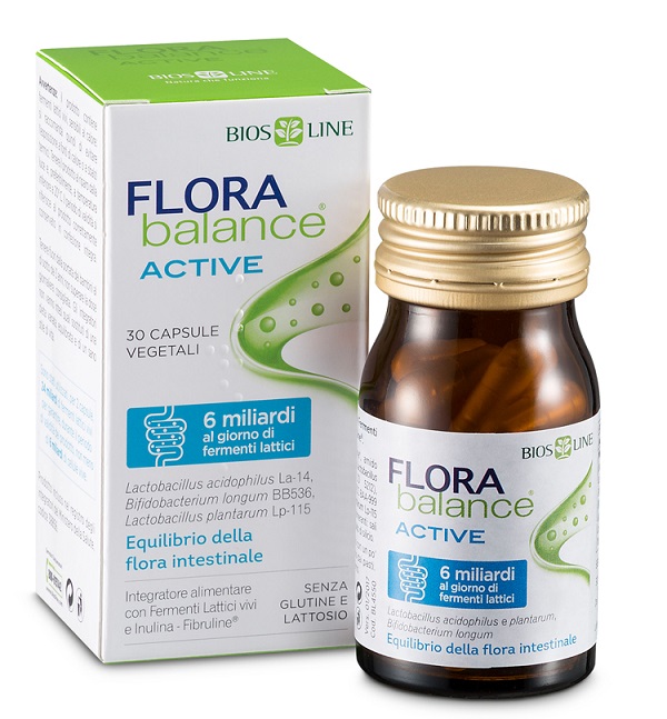 BIOSLINE FLORABALANCE ACTIVE 30 CAPSULE VEGETALI - Antica Farmacia Ferrari