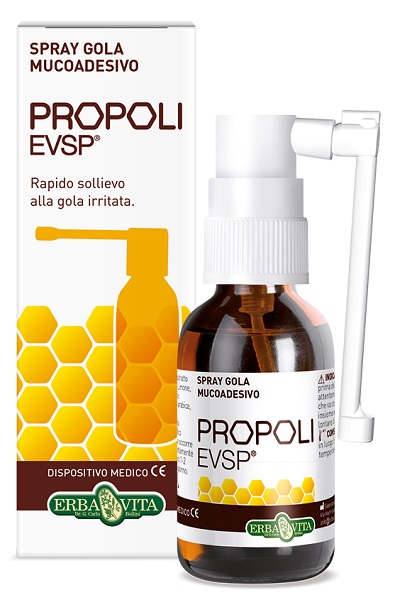 PROPOLI EVSP SPRAY GOLA MUCOADESIVO SENZA ALCOL 20ML - Antica Farmacia Ferrari
