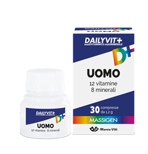 DAILYVIT+ UOMO MULTIVITAMINICO E MULTIMINERALE 30 COMPRESSE RIVESTITE - Antica Farmacia Ferrari
