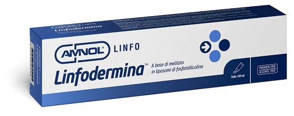 LINFODERMINA TUBO CONTIENE CUMARINA,MELILOTO,LIPOSOMI IN FOSFATIDILCOLINA PER FLEBOLOGIA E LINFOLOGIA - Antica Farmacia Ferrari