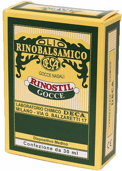 RINOSTIL GOCCE NASALI FLACONE 30ML OLIO RINOBALSAMICO PER LAPROTEZIONE DELLA MUCOSA NASALE E LA PULIZIA DELLE FOSSE NASALI - Antica Farmacia Ferrari