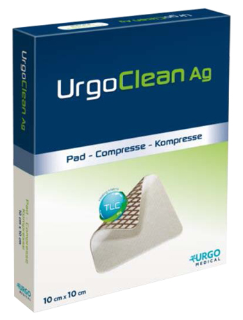 MEDICAZIONE TNT ASSORBENTE GELIFICANTE URGOCLEAN AG/SILVER 10X10CM 5 PEZZI - Antica Farmacia Ferrari