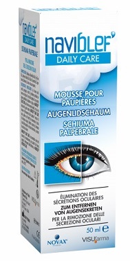NAVIBLEF DAILY CARE SCHIUMA PER RIMOZIONE SECREZIONI OCULARI DA PALPEBRE E CIGLIA 50 ML - Antica Farmacia Ferrari