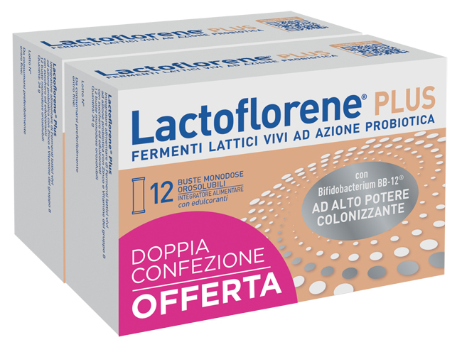 LACTOFLORENE PLUS BIPACK 12 BUSTINE 48 G - Antica Farmacia Ferrari
