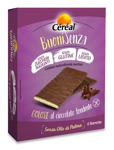 CEREAL BUONI SENZA GOLOSI CIOCCOLATO FONDENTE 6 X 17 G - Antica Farmacia Ferrari