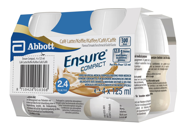 ENSURE COMPACT CAFFE 4 BOTTIGLIE DA 125 ML - Antica Farmacia Ferrari