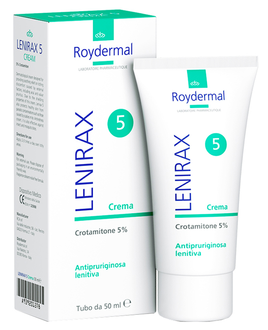 CREMA DERMATOLOGICA AL CROTAMITONE 5 % LENIRAX 5 50ML - Antica Farmacia Ferrari