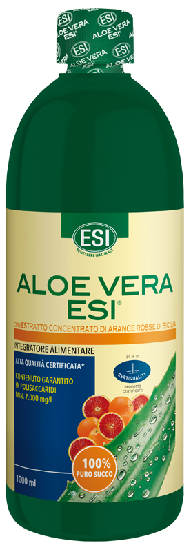 ESI ALOE SUCCO ARANCIA ROSSA 1000 ML - Antica Farmacia Ferrari
