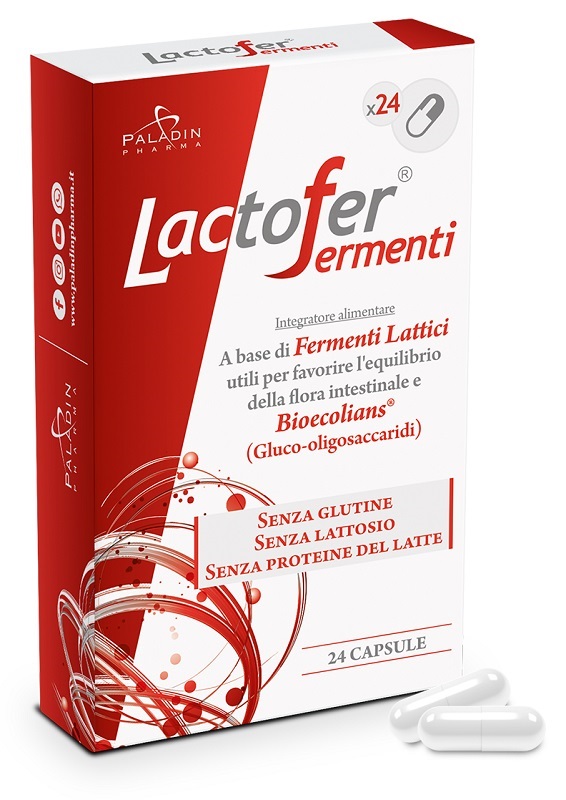 LACTOFER FERMENTI 24 CAPSULE - Antica Farmacia Ferrari