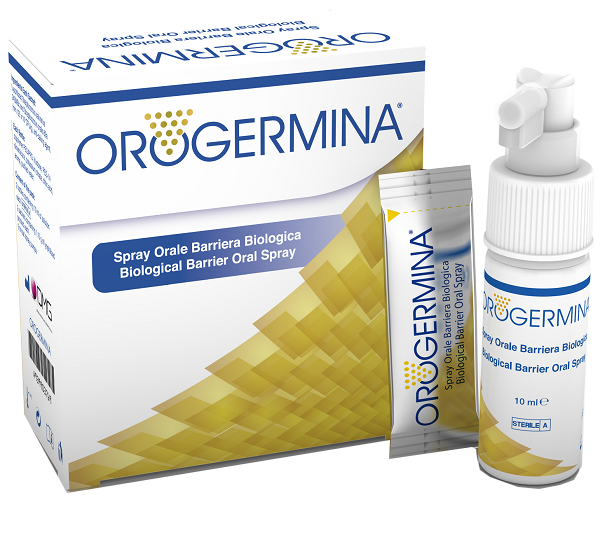 OROGERMINA SPRAY ORALE 2 FLACONI X 10 ML + 2 BUSTINE 1,15 G DI LIOFILIZZATO + 2 NEBULIZZATORI ORALI - Antica Farmacia Ferrari