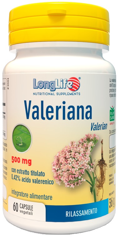 LONGLIFE VALERIANA 60 CAPSULE 500 MG - Antica Farmacia Ferrari