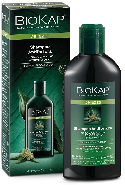 BIOKAP BELLEZZA SHAMPOO ANTIFORFORA CON TRICOBIOTIC 200 ML - Antica Farmacia Ferrari