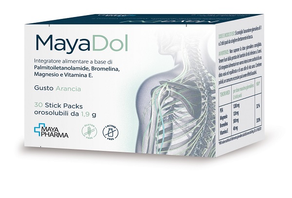 MAYADOL 30 STICK PACKS OROSOLUBILI DA 1,9 G GUSTO ARANCIA SENZA GLUTINE SENZA LATTOSIO - Antica Farmacia Ferrari