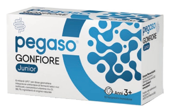 PEGASO GONFIORE JUNIOR 10 FLACONCINI MONODOSE DA 10 ML SENZA GLUTINE NATURALMENTE PRIVO DI LATTOSIO - Oltrefarma