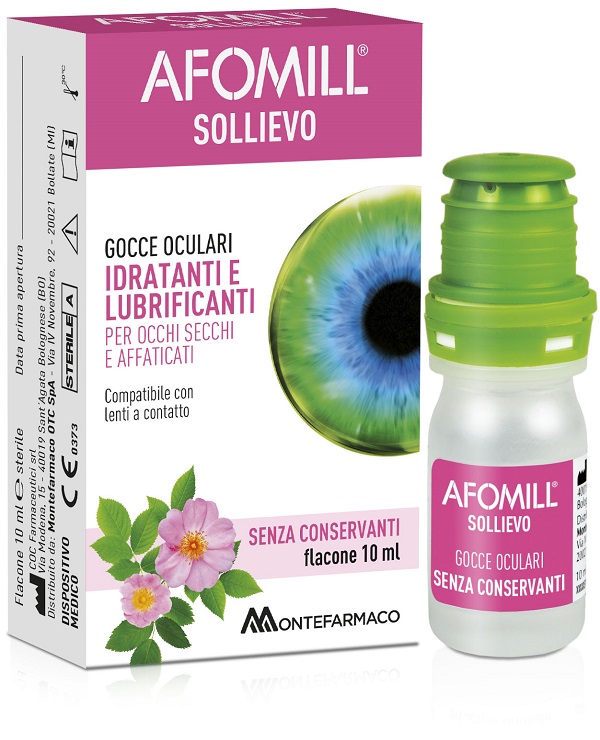 AFOMILL SOLLIEVO GOCCE OCULARI SOLLIEVO OCCHI 10 ML - Antica Farmacia Ferrari