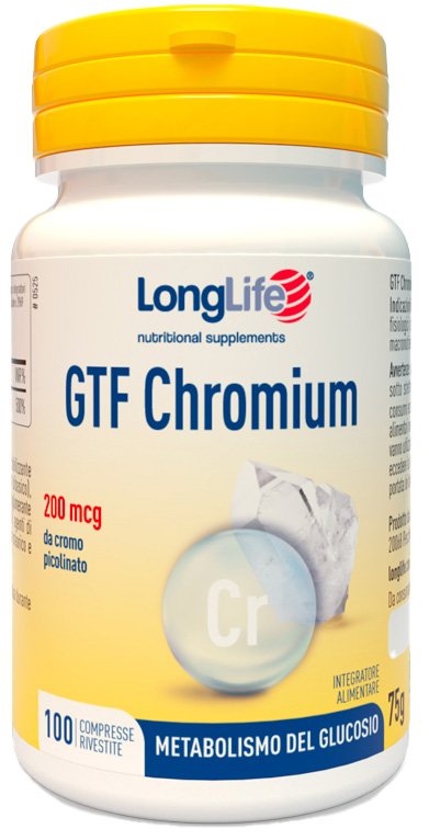LONGLIFE GTF CHROMIUM 100 COMPRESSE - Antica Farmacia Ferrari