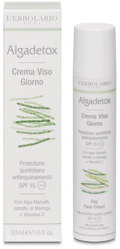 ALGADETOX CREMA VISO GIORNO PROTEZIONE QUOTIDIANA ANTINQUINAMENTO SPF15 50 ML - Antica Farmacia Ferrari