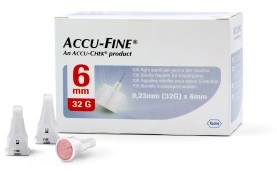 AGO PER PENNA DA INSULINA ACCU-FINE PEN NEEDLE ACCU-CHEK GAUGE 32 X 6MM 100 PEZZI - Antica Farmacia Ferrari