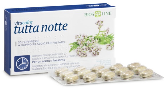 VITACALM TUTTA NOTTE FAST/RETARD 30 COMPRESSE - Antica Farmacia Ferrari