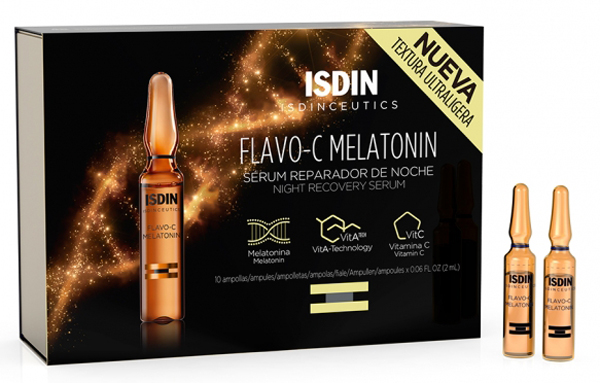 ISDINCEUTICS FLAVO C MELATONIN 10 FIALE - Antica Farmacia Ferrari