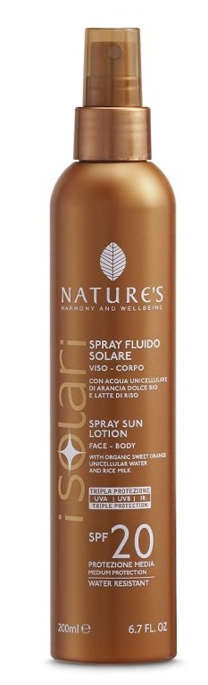 NATURES I SOLARI SPRAY FLUIDO SPF20 200 ML - Antica Farmacia Ferrari