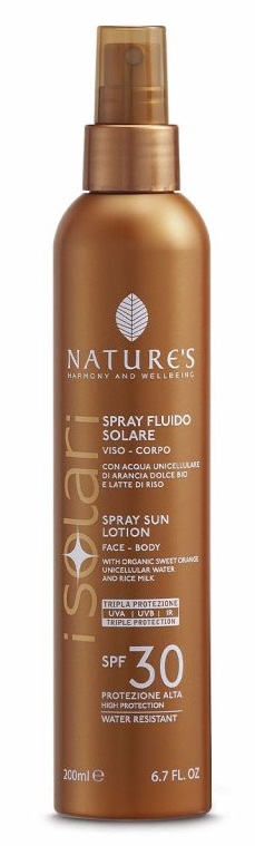 NATURES I SOLARI SPRAY FLUIDO SPF30 200 ML - Antica Farmacia Ferrari