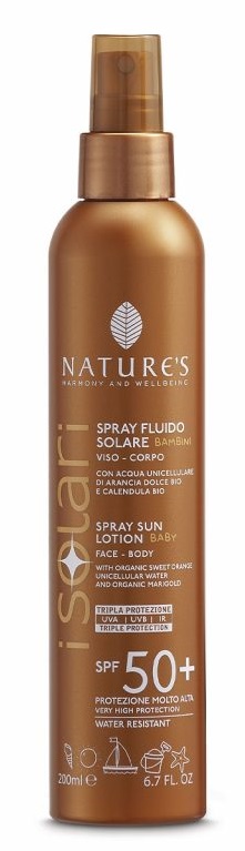 NATURES I SOLARI SPRAY FLUIDO BAMBINI SPF50+ 200 ML - Antica Farmacia Ferrari