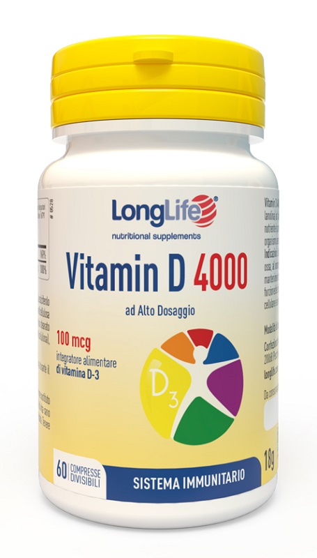 LONGLIFE VITAMIN D 4000UI 60 COMPRESSE - Antica Farmacia Ferrari