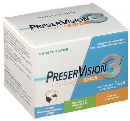 PRESERVISION 3 30 STICK OROSOLUBILI DA 2 G - Antica Farmacia Ferrari